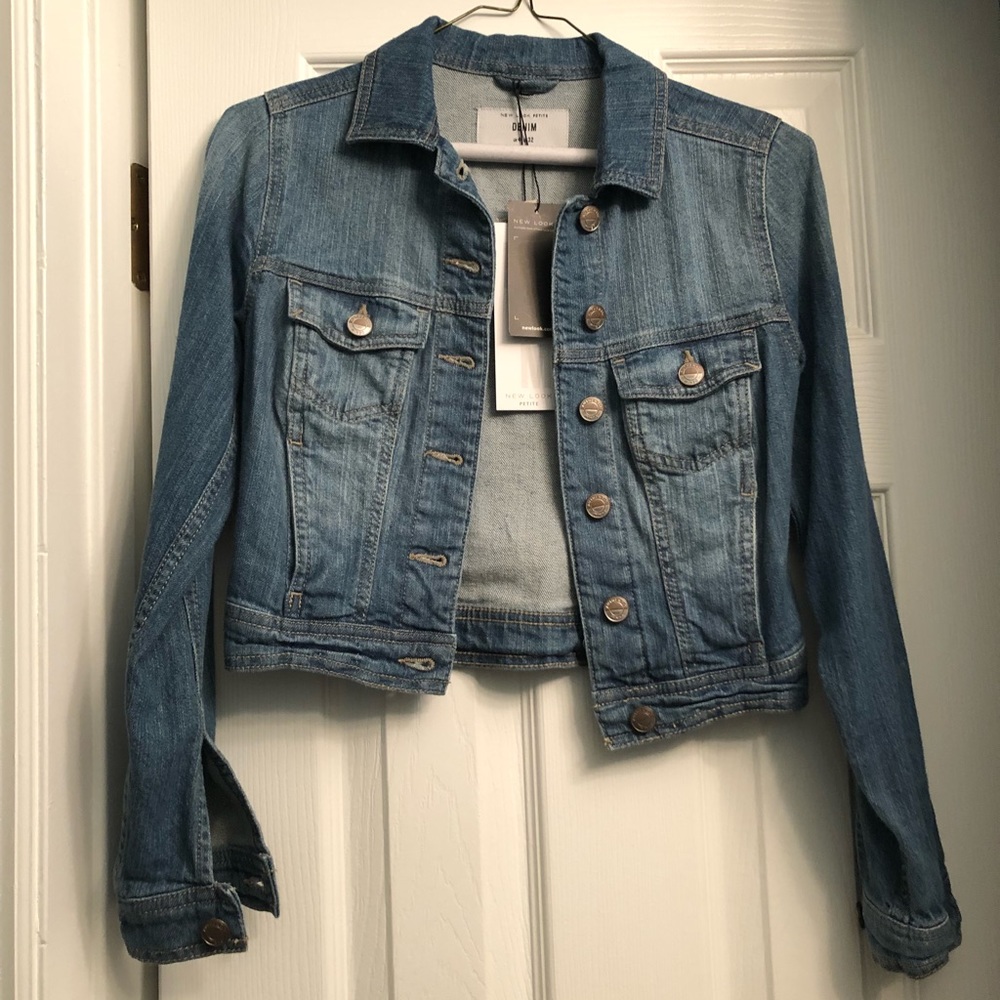 Cropped denim jacket from ASOS.